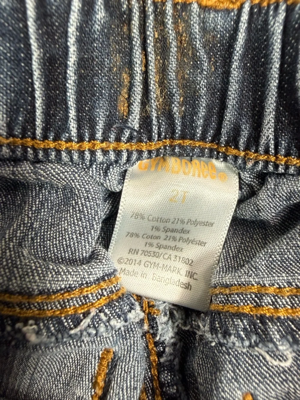 GYMBOREE Girls Bow Pocket Jeans 2T Denim Straight Leg Cute Classic Cottagecore‎